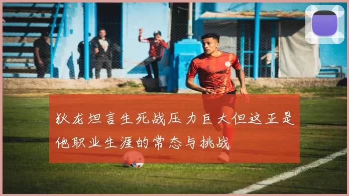 狄龙坦言生死战压力巨大但这正是他职业生涯的常态与挑战